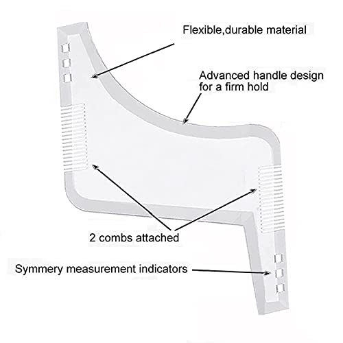 VIMIAUNK Beard Shaper Tool & Styling Tool With Comb,Perfect line up and edgin...