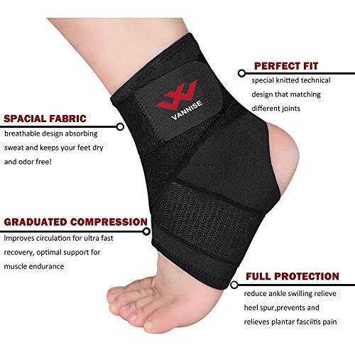 Ankle Brace, 2 Pack Breathable & Strong Ankle Brace for Sprained Ankle, Stabi...