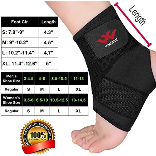 Ankle Brace, 2 Pack Breathable & Strong Ankle Brace for Sprained Ankle, Stabi...