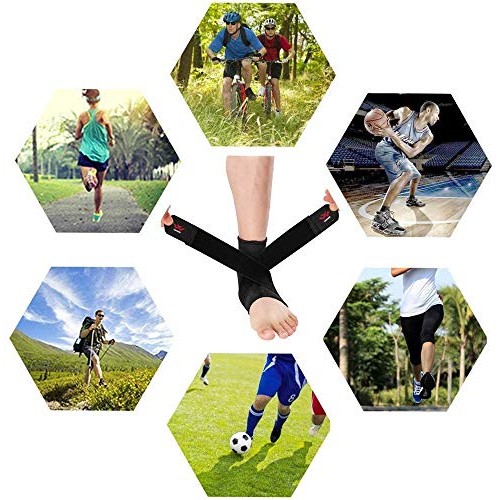 Ankle Brace, 2 Pack Breathable & Strong Ankle Brace for Sprained Ankle, Stabi...