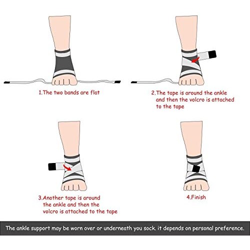 Ankle Brace, 2 Pack Breathable & Strong Ankle Brace for Sprained Ankle, Stabi...