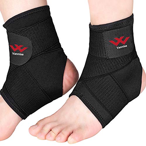 Ankle Brace, 2 Pack Breathable & Strong Ankle Brace for Sprained Ankle, Stabi...