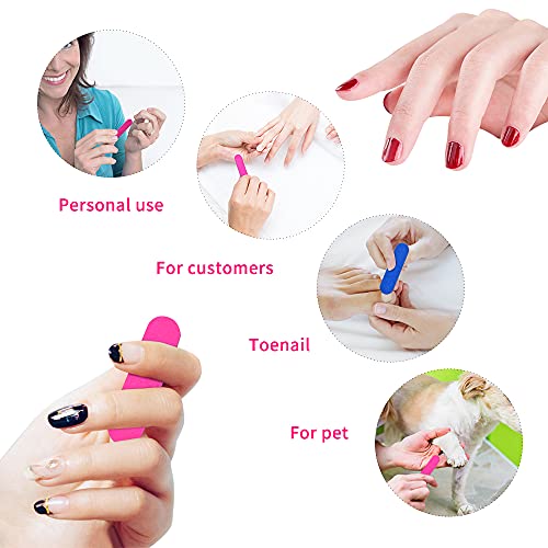 VIOCIWUO 300 Pack Mini Nail File Bulk(180/240 Grit), Disposable Nail Files Do...