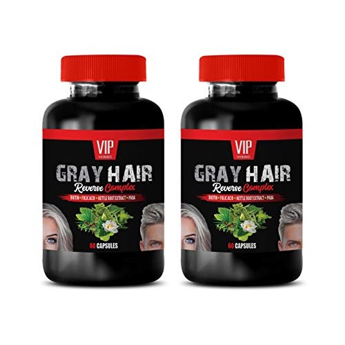 Gray Hair Root Cover up - Gray Hair Reverse Complex - Natural Solution - Powe...