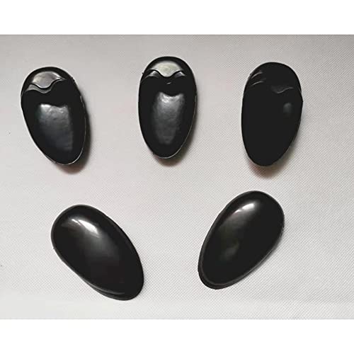 10 Pairs Black Hair Dye Earmuffs Plastic Ear Cover Waterproof Ear Caps Protec...