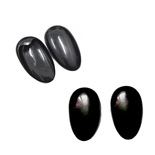 10 Pairs Black Hair Dye Earmuffs Plastic Ear Cover Waterproof Ear Caps Protec...