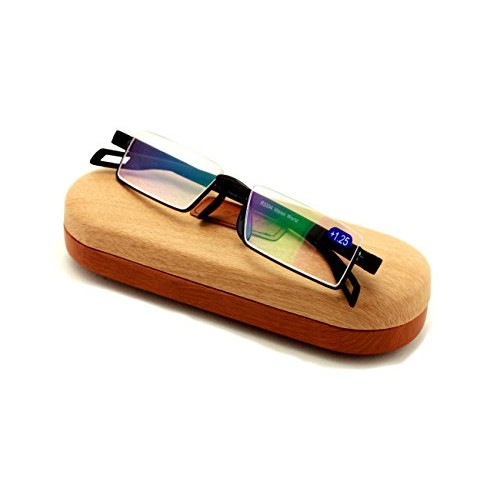 Featherweight Slim Half Rim Memory Flex Reading Glasses With Anti-reflective ...