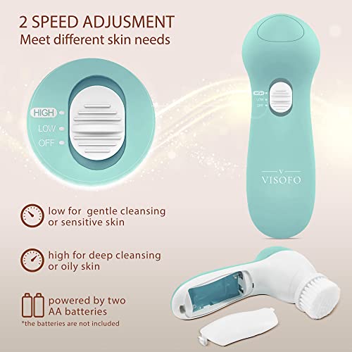 Facial Cleansing Brush for Women | Oily Mixed Normal and Dry Skin Exfoliating...