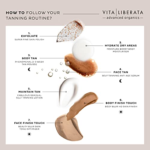 VITA LIBERATA Advanced Organics pHenomenal Tan Mousse, Medium, 4.22 Fl Oz