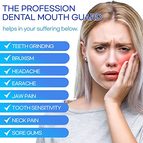 Mouth Guard for Grinding Teeth, Moldable Dental Guard, Professional Mouth Gri...