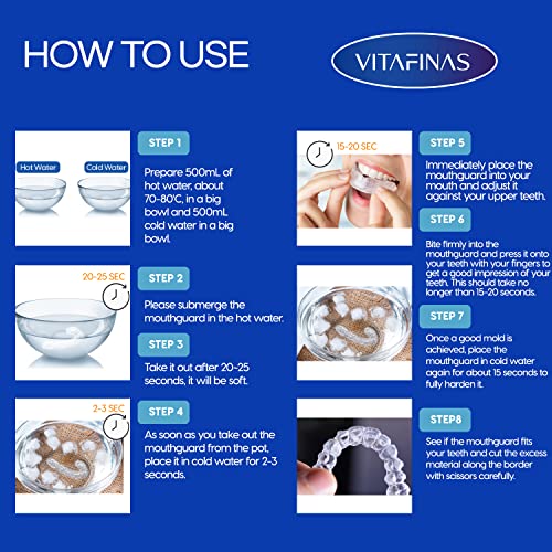 Mouth Guard for Grinding Teeth, Moldable Dental Guard, Professional Mouth Gri...