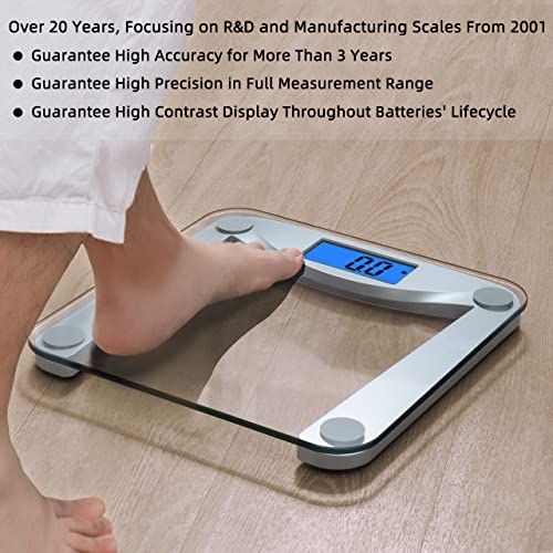 Vitafit Digital Body Weight Bathroom Scale Weighing Scale with Step-On Techno...
