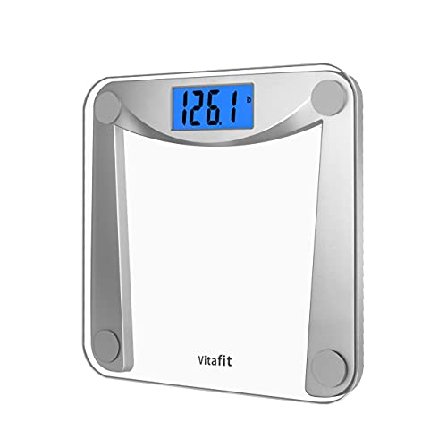 Vitafit Digital Body Weight Bathroom Scale Weighing Scale with Step-On Techno...