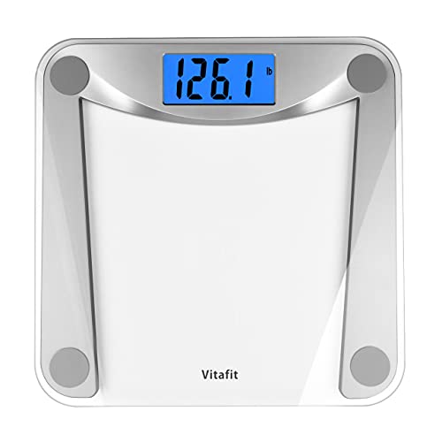 Vitafit Digital Body Weight Bathroom Scale Weighing Scale with Step-On Techno...
