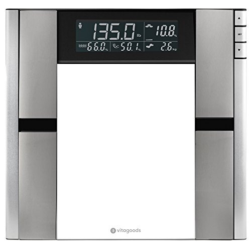 Vitagoods Form Fit Digital Scale and Body Analyzer-Tracks Fat, Weight, Muscle...