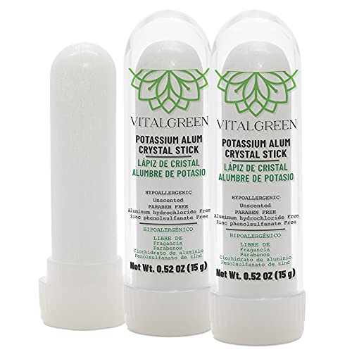 Vital Green Multipurpose Potassium Alum Crystal Pencil for The Whole Family –...