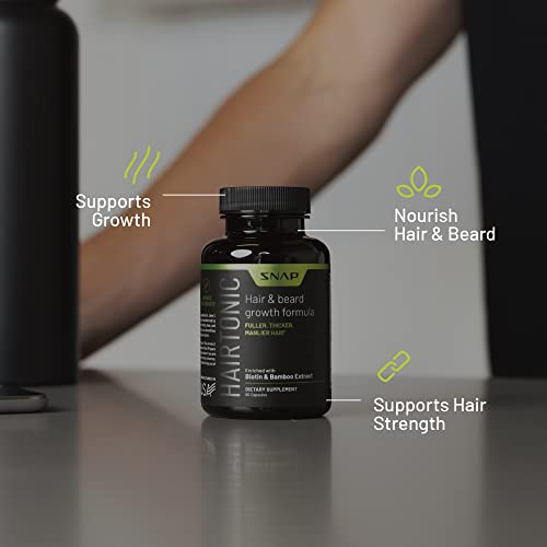 Hair Growth Supplement for Men - Grow Hair, Stop Hair Loss & Regrow Hair, Bea...