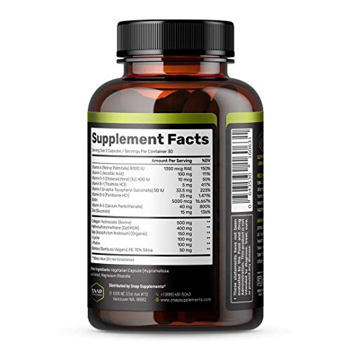 Hair Growth Supplement for Men - Grow Hair, Stop Hair Loss & Regrow Hair, Bea...