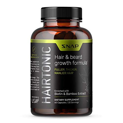 Hair Growth Supplement for Men - Grow Hair, Stop Hair Loss & Regrow Hair, Bea...