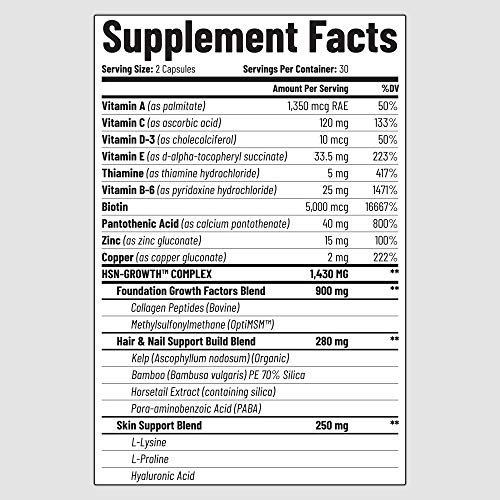 Women Hair Vitamins for Thicker Hair Growth, Hair Strengthener, Hair Nails An...