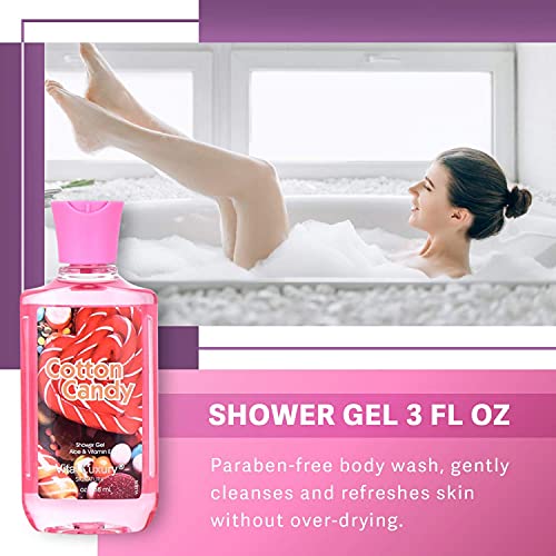 Vital Luxury Bath & Body Care Travel Set - Home Spa Set with Body Lotion, Sho...