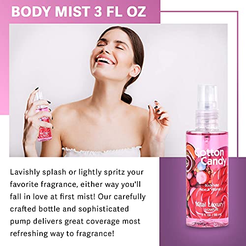 Vital Luxury Bath & Body Care Travel Set - Home Spa Set with Body Lotion, Sho...