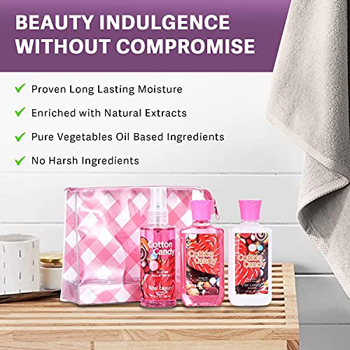 Vital Luxury Bath & Body Care Travel Set - Home Spa Set with Body Lotion, Sho...