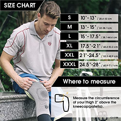 Vital Salveo Knee Compression Protector Recovery Knee Sleeves Brace S-Support...