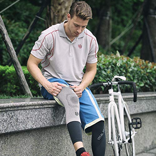 Vital Salveo Knee Compression Protector Recovery Knee Sleeves Brace S-Support...