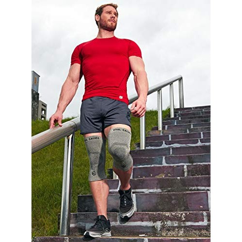 Vital Salveo Knee Compression Protector Recovery Knee Sleeves Brace S-Support...