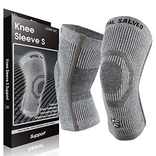 Vital Salveo Knee Compression Protector Recovery Knee Sleeves Brace S-Support...