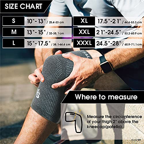 Vital Salveo Knee Compression Sleeve Swelling Recovery Knee Brace S-Support P...