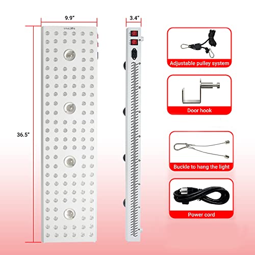 VitaliZEN Red Light Therapy Device, 1200 Watts, 660&850nm Deep Red and Near I...