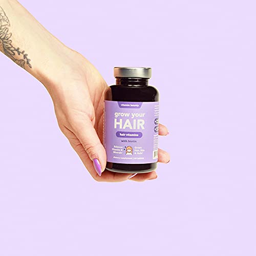 Grow Your Hair, Natural Hair Growth Vitamins - Biotin (3000mg) Multivitamin f...