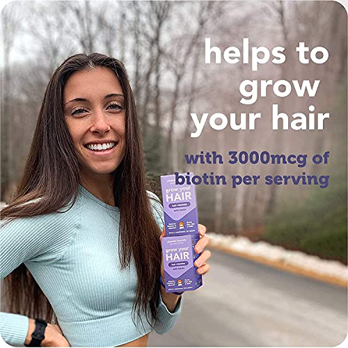 Grow Your Hair, Natural Hair Growth Vitamins - Biotin (3000mg) Multivitamin f...
