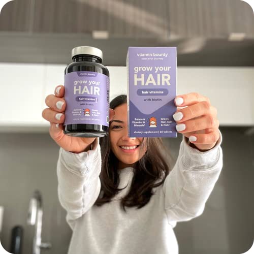 Grow Your Hair, Natural Hair Growth Vitamins - Biotin (3000mg) Multivitamin f...