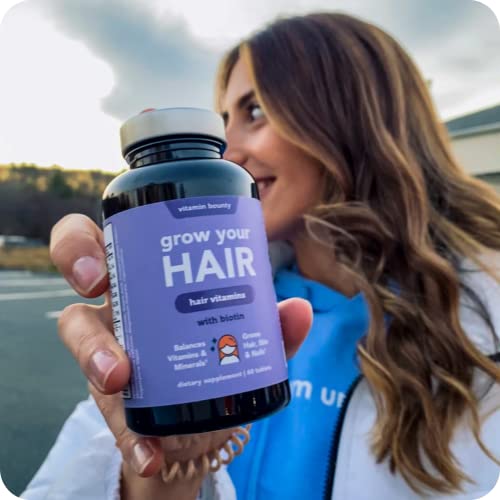 Grow Your Hair, Natural Hair Growth Vitamins - Biotin (3000mg) Multivitamin f...