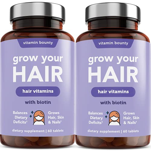 Grow Your Hair, Natural Hair Growth Vitamins - Biotin (3000mg) Multivitamin f...