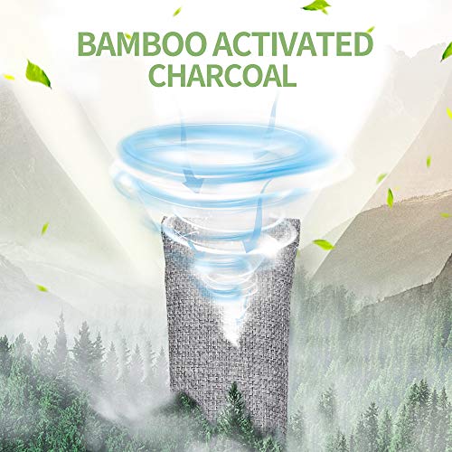 16 Pack Bamboo Charcoal Air Purifying Bag, Activated Charcoal Bags Odor Absor...