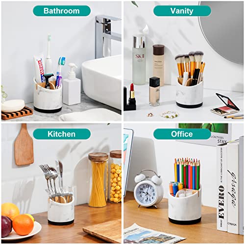 VITVITI Toothbrush Holders for Bathrooms, 3 Slots Tooth Brush/Toothpaste Hold...