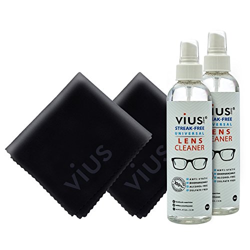 Lens Cleaner Kit – vius Premium Lens Cleaner Spray for Eyeglasses, Cameras, a...