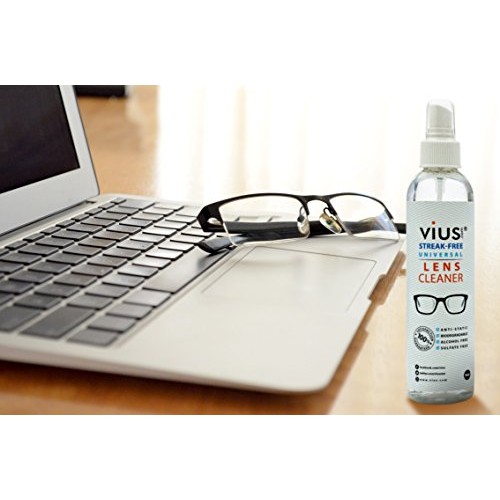 Lens Cleaner – vius Premium Lens Cleaner Spray for Eyeglasses, Cameras, and O...