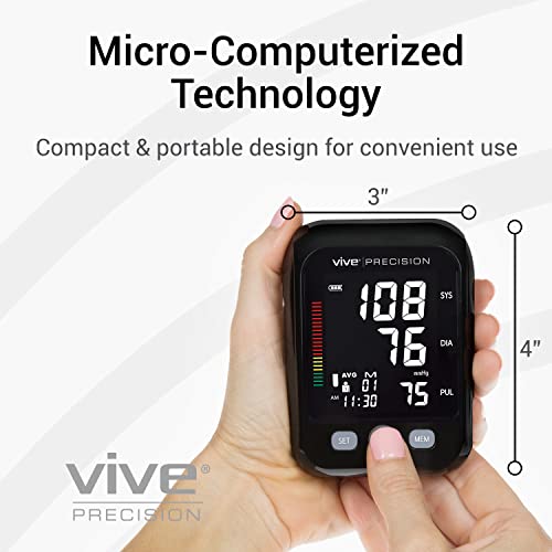 Vive Precision Blood Pressure Cuff and Machine - Automatic Mini BPM - Small, ...