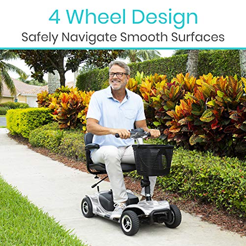 Vive 4 Wheel Mobility Scooter - Electric Powered Wheelchair Device - Compact ...