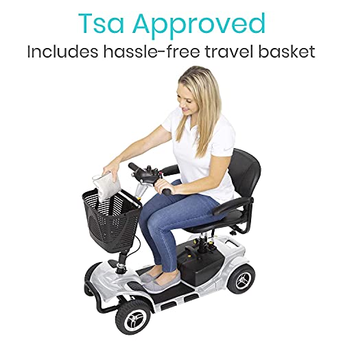 Vive 4 Wheel Mobility Scooter - Electric Powered Wheelchair Device - Compact ...