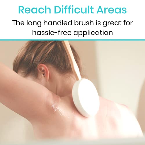 Vive Back Lotion Applicator - Long Reach Handle With Pad for Easy Self Applic...