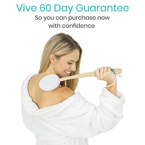 Vive Back Lotion Applicator - Long Reach Handle With Pad for Easy Self Applic...