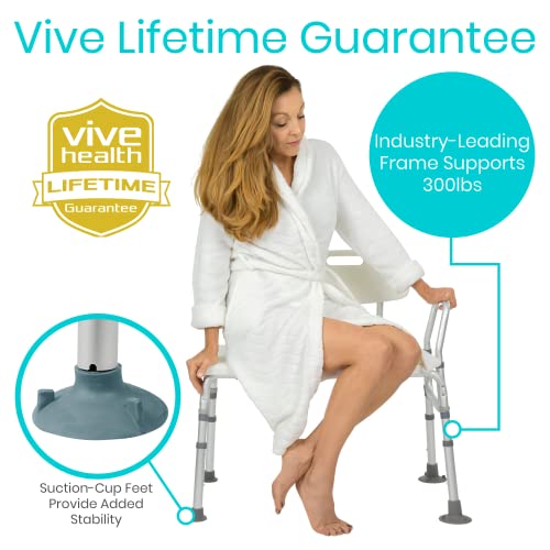 Vive Bariatric Tub Transfer Bench - Heavy Duty Bath Shower Assist - Handicap ...