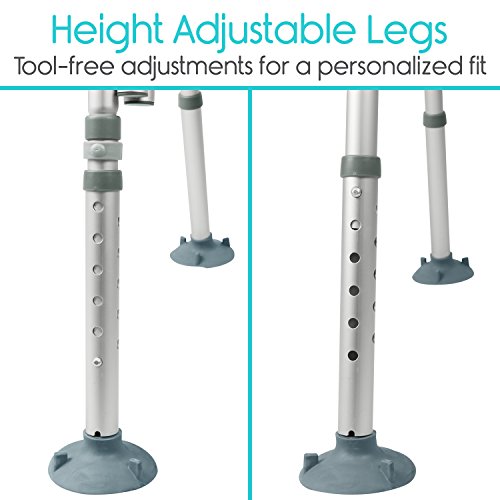 Vive Bariatric Tub Transfer Bench - Heavy Duty Bath Shower Assist - Handicap ...