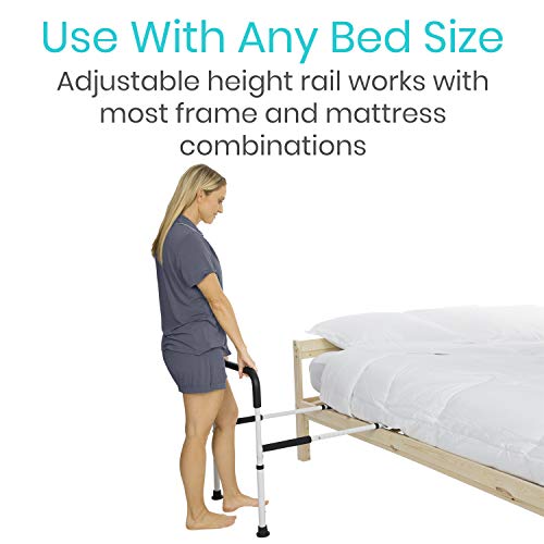 Vive Bed Assist Rail - Adult Bedside Standing Bar for Seniors, Elderly, Handi...